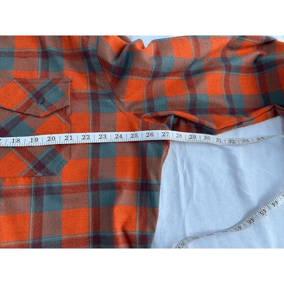 Men's L.L. Bean Button Down Polyester/Wool Blend Long-sleeved Shirt Red/Blue XL - Picture 4 of 11